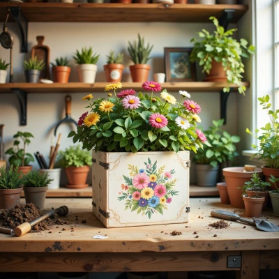 Crafted Canvas Planter