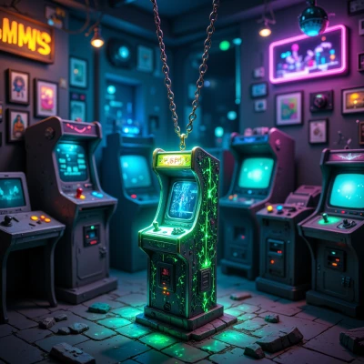 Pixel Pulse Necklace