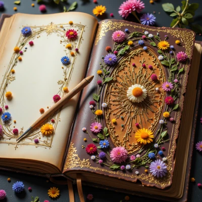 Wildflower Woven Journal