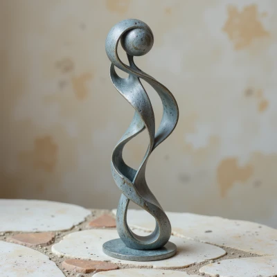 Grey Silhouette Sculpture