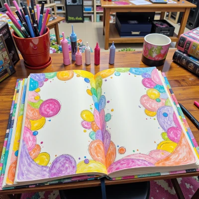 Vibrant Colorblock Journal