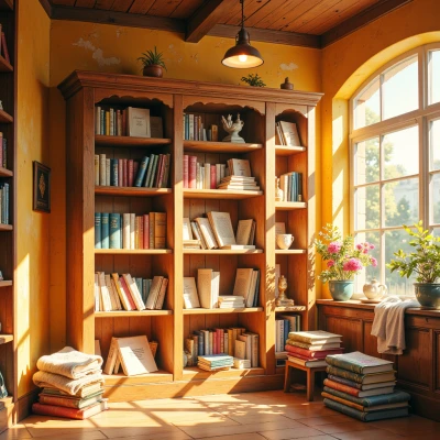 Sunlit Book Nook
