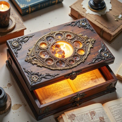 Moonlit Manuscript Box