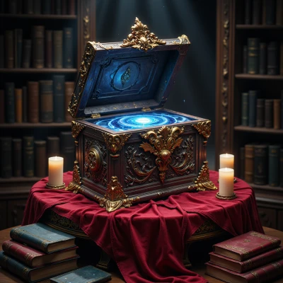 Moonlit Manuscript Box