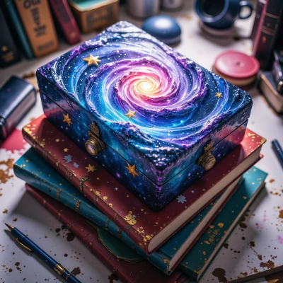 Galactic Galaxy Puzzle Box