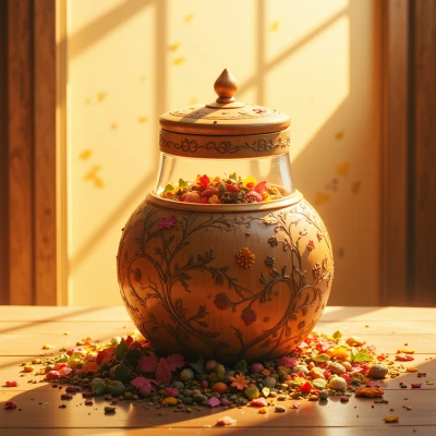 Sunlit Gathering Jar