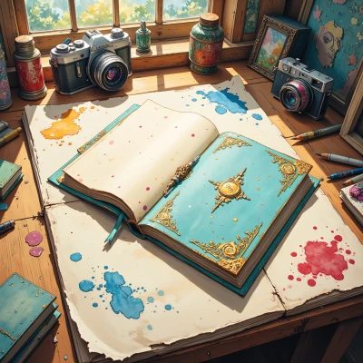 Polka-Dot Pocket Sketchbook