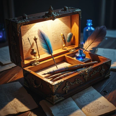 Moonlit Quill Box