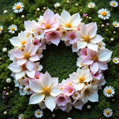 Moonlit Petal Wreath