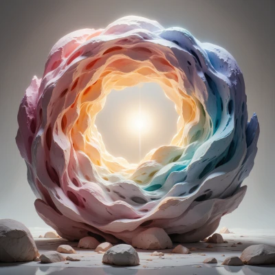 Glitchy Harmony Sculpture