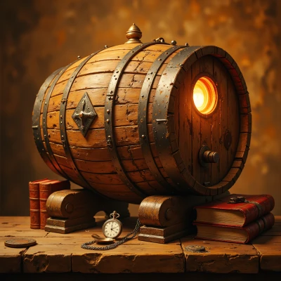Whiskey Barrel Time Capsule