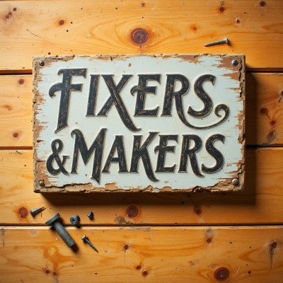 Wooden Workshop Sign