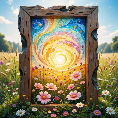 Moonlight Meadow Mosaic