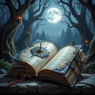 Moonlit Cartographer's Journal