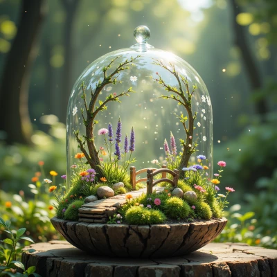 Luminous Meadow Terrarium
