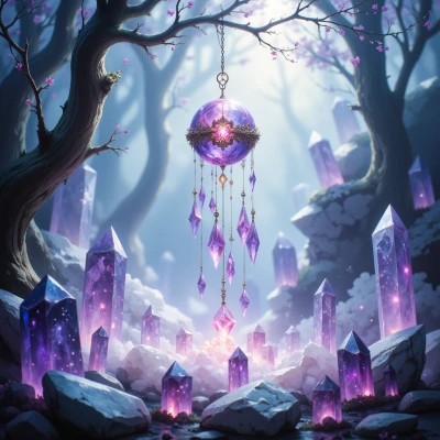 Crystal Heart Chime