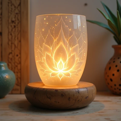 Luminous Lotus Lamp