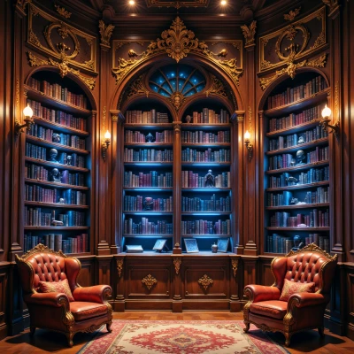 Moonlit Book Nook