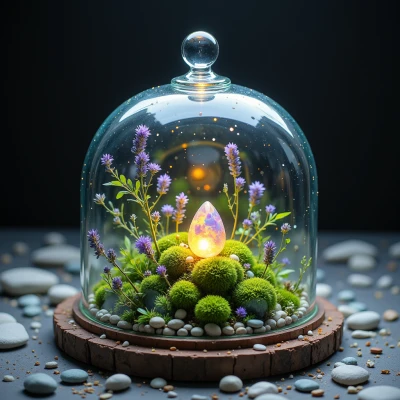 Luminous Moss Terrarium