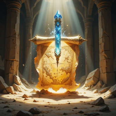 Luminous Cartography Scroll