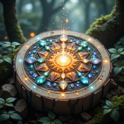 Luminous Forest Mandala