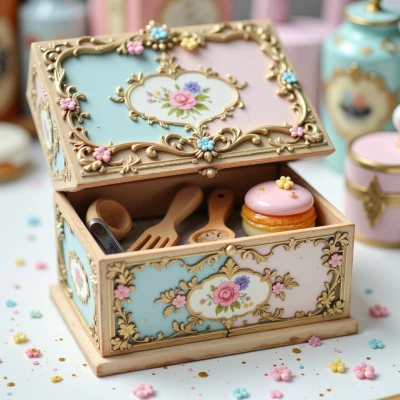 Petite Pastel Puzzle Box
