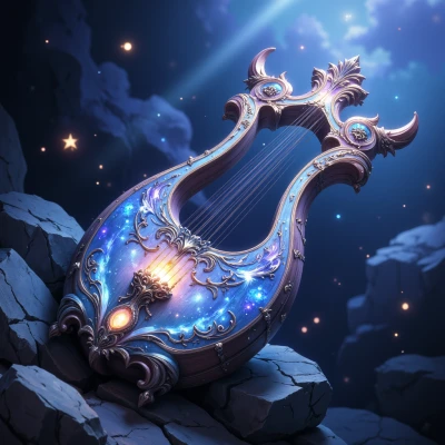 Moonlit Luminous Lyre