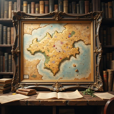 Battle-Scarred Map Frame