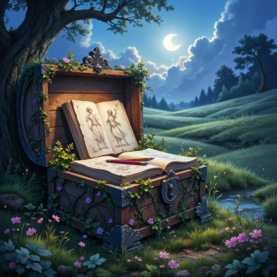 Moonlit Meadow Sketchbook