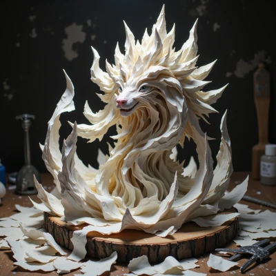 Sculpted Origami Mosaic