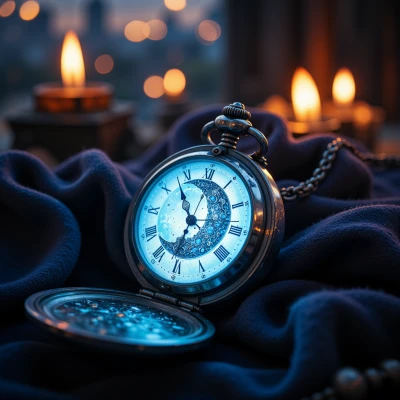 Moonlit Pocket Watch