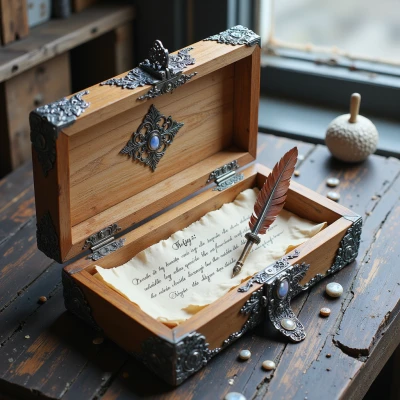 Moonlit Quill Box