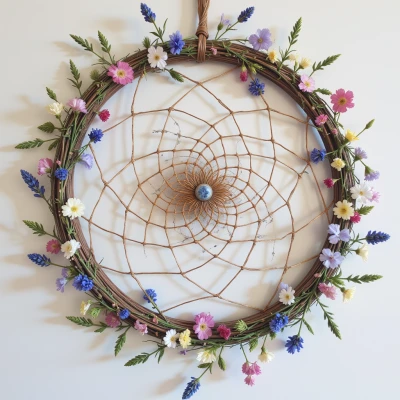 Floral Woven Dreamcatcher