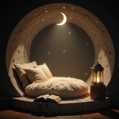 Moonlit Book Nook