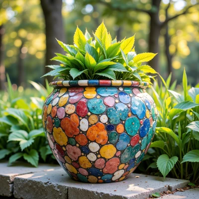 Mindful Mosaic Planter