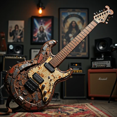 Electro-Guitar Sculpture