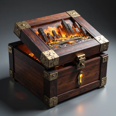 Cityscape Puzzle Box