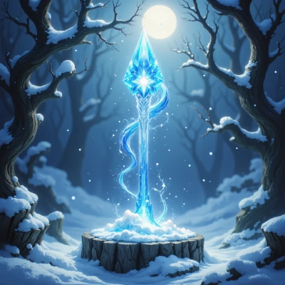 Frosted Crystal Wand