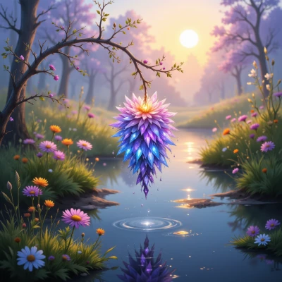 Luminous Petal Cluster