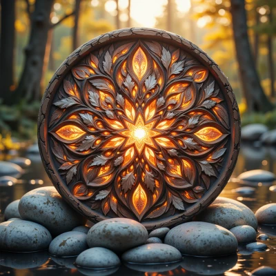 Moonlit Meadow Mandala