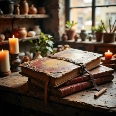 Storykeeper's Wooden Journal