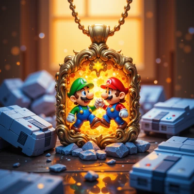 Pixel Paladin Pendant