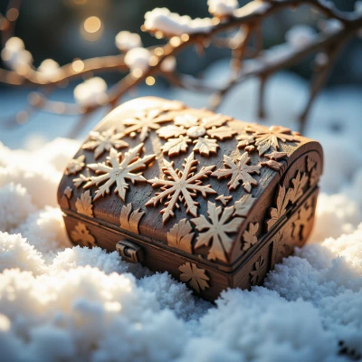 Snowflake Camera Lens Case