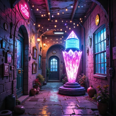 Moonlit Melody Mural