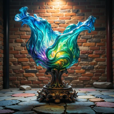 Vibrant Vortex Vase
