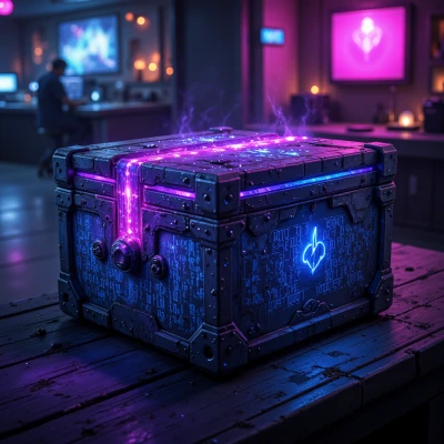 Neon Cipher Box