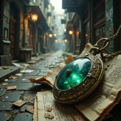 Rough Gemstone Pocket Watch