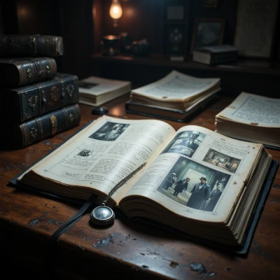 Moonlit Case File Journal