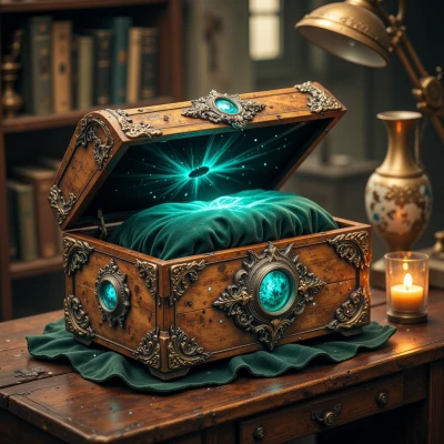 Moonlit Manuscript Box