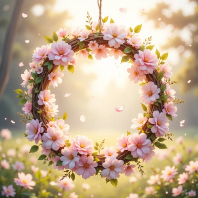 Luminous Bloom Wreath